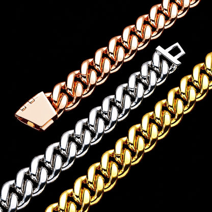 22MM Iced Cuban Chain – Titan Flood Edition Gold