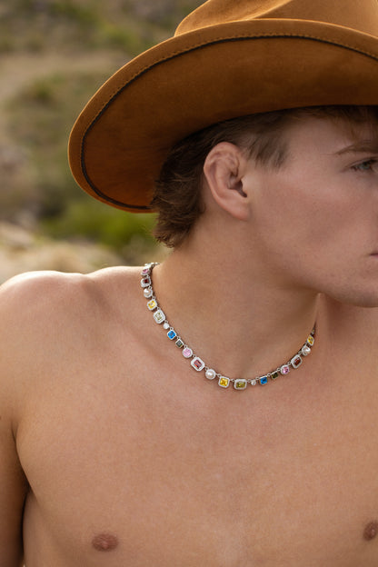 The Celestial Luxe Pearl Chain – Silver
