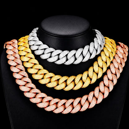 22MM Iced Cuban Chain – Titan Flood Edition Gold