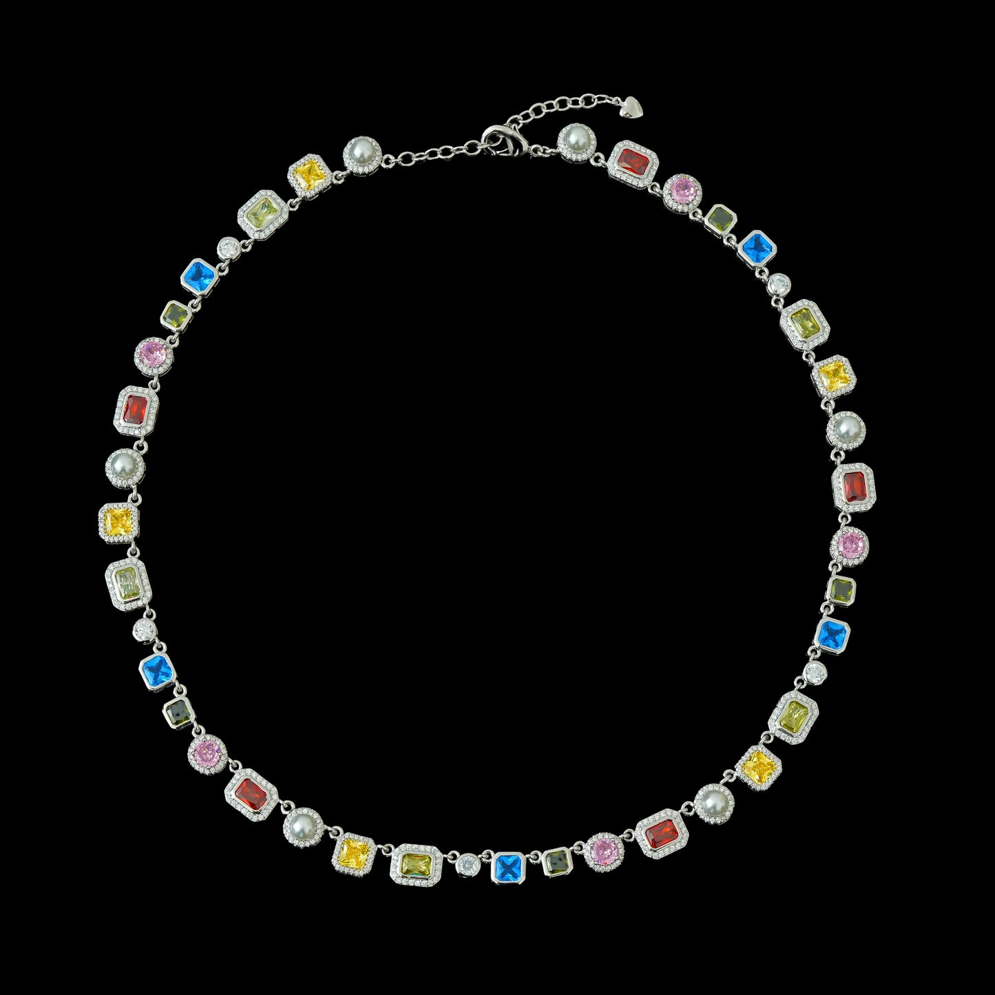 The Celestial Luxe Pearl Chain – Silver