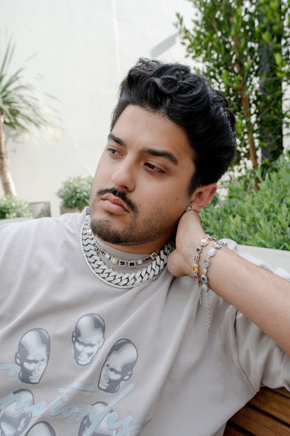 20MM Iced Cuban Chain – Razor Edge Edition Silver