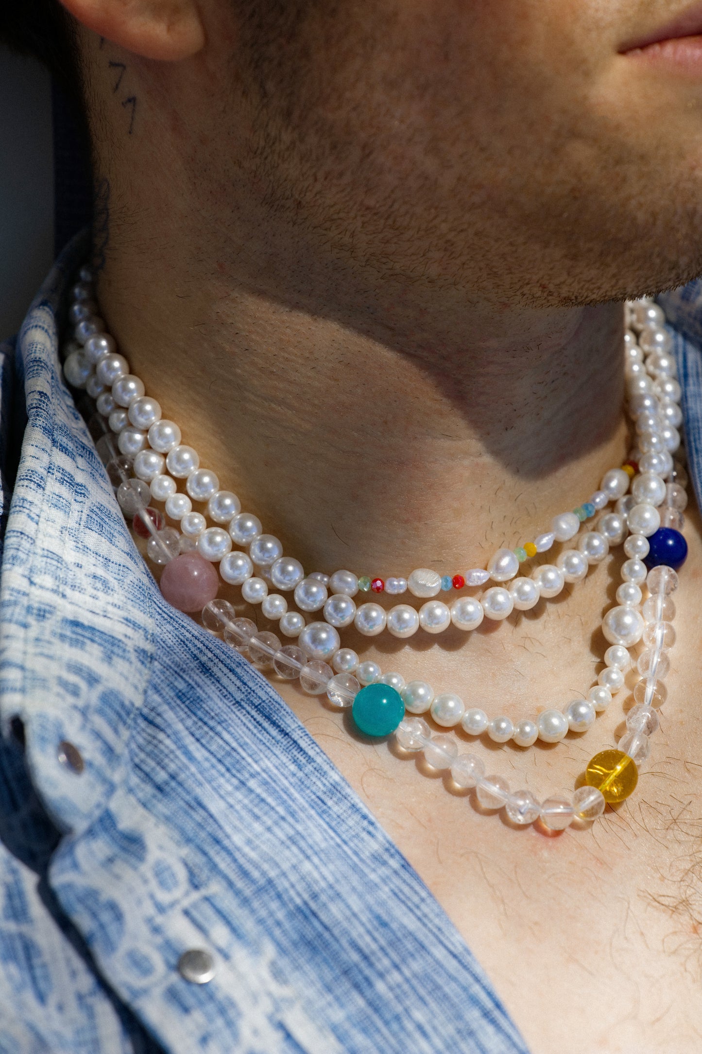 The Riviera Confetti Baroque Pearl Necklace
