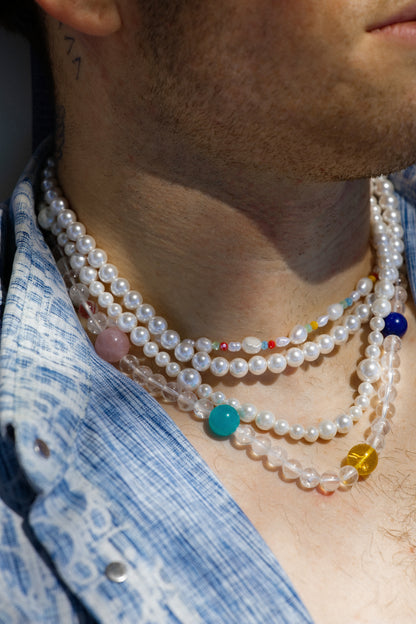 The Riviera Confetti Baroque Pearl Necklace