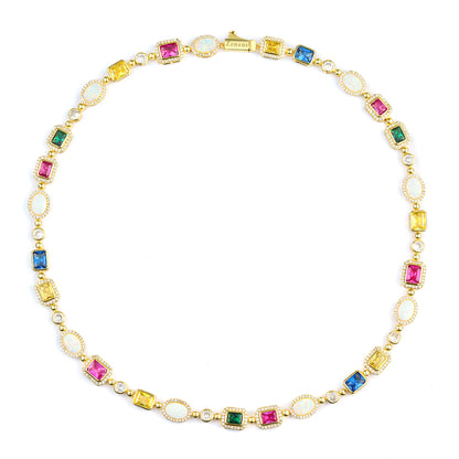 The Regal Gemstone Necklace