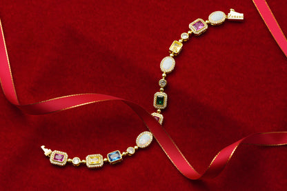 The Regal Gemstone Bracelet
