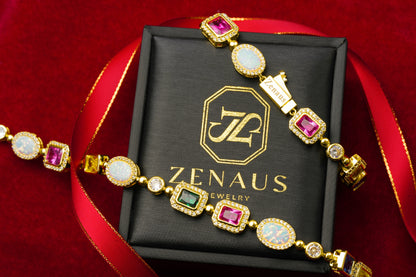 The Regal Gemstone Bracelet