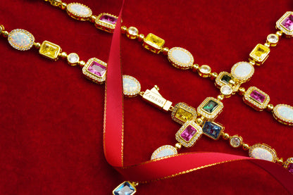 The Regal Gemstone Necklace