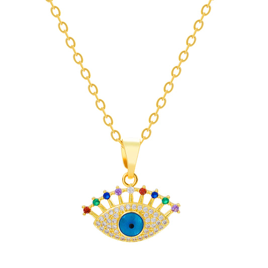 The Glimmering Guardian Eye Necklace
