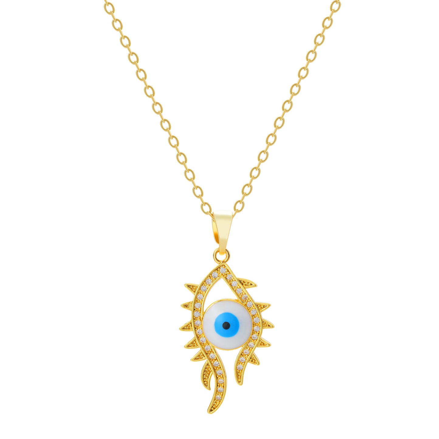 The Abstract Guardian Eye Necklace