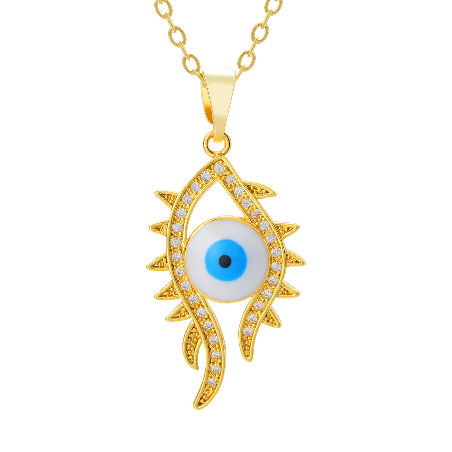 The Abstract Guardian Eye Necklace