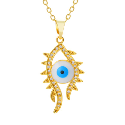 The Abstract Guardian Eye Necklace