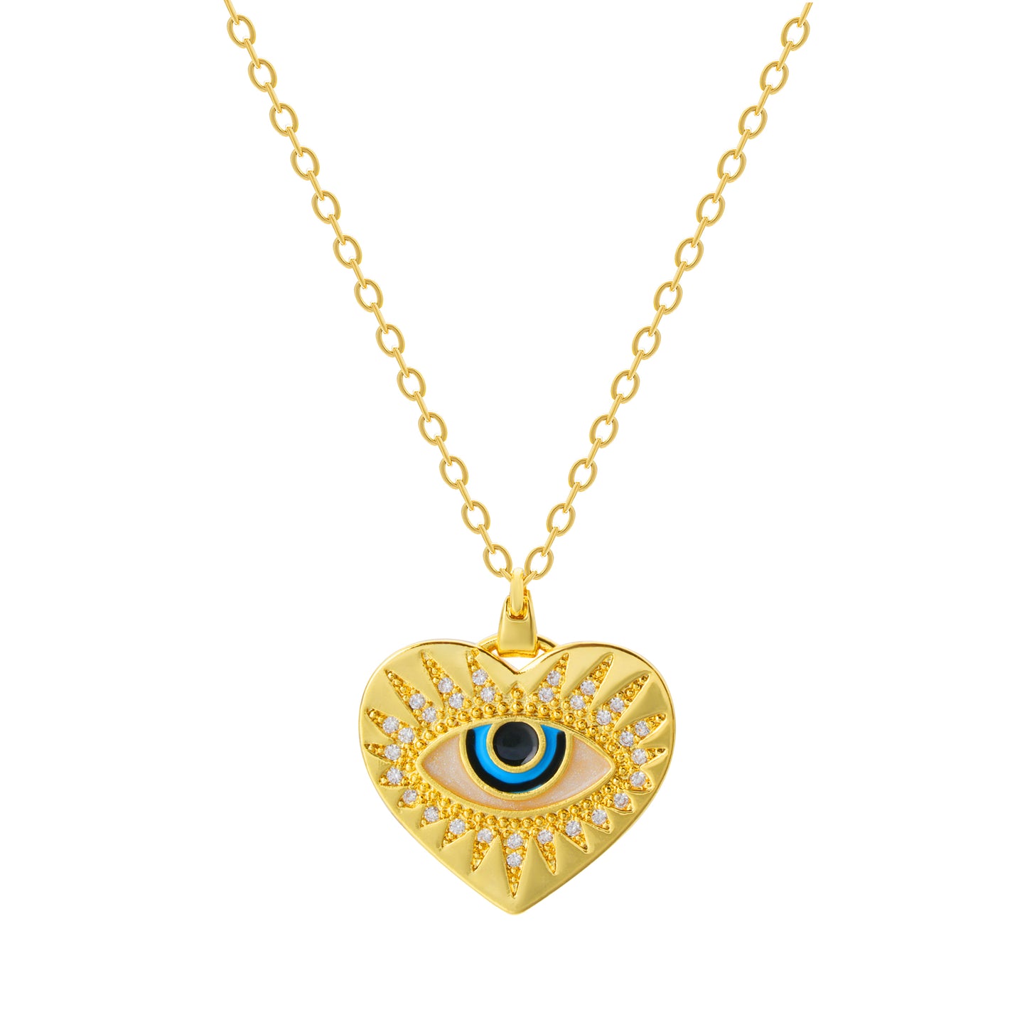 The Heartfelt Guardian Eye Necklace