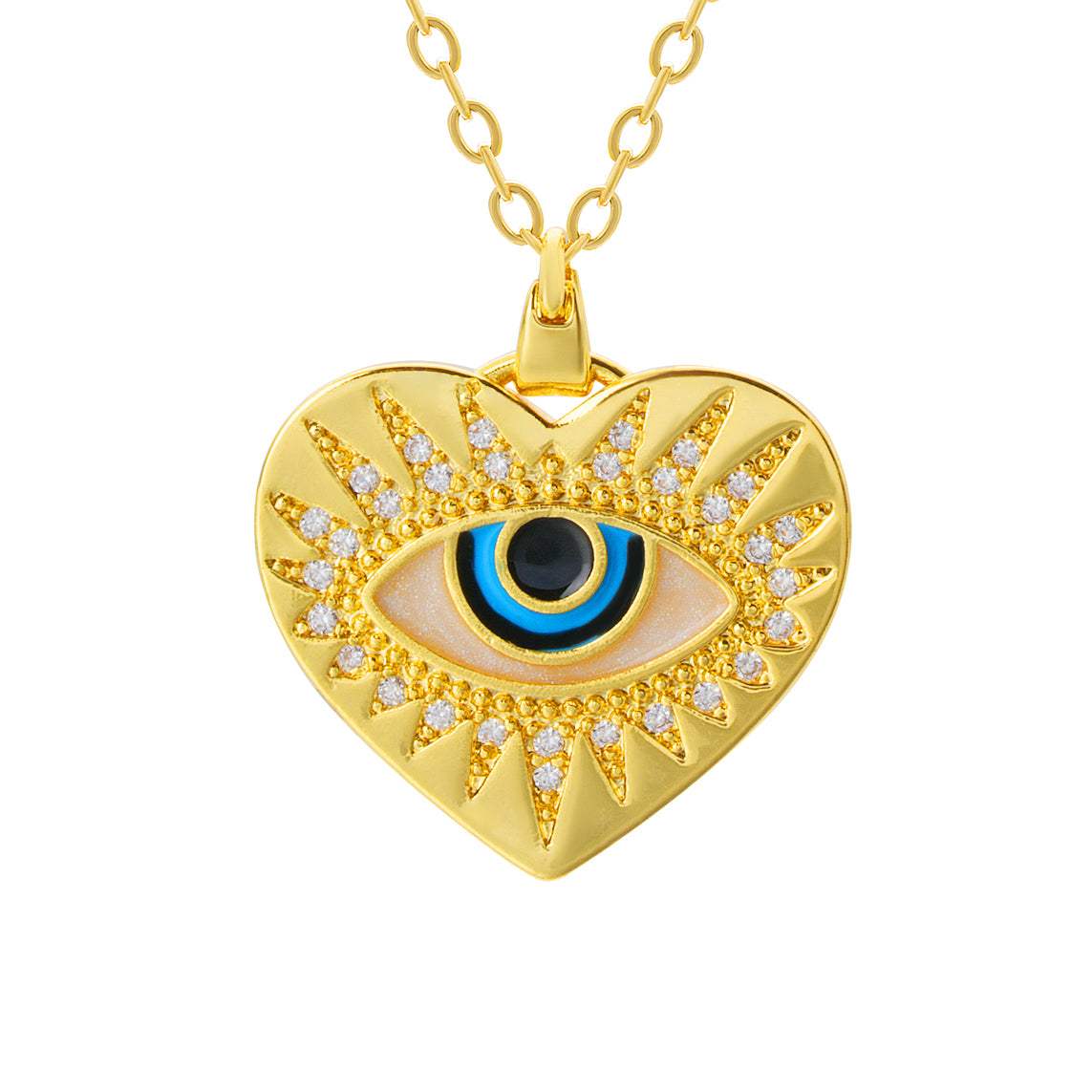 The Heartfelt Guardian Eye Necklace