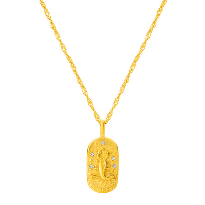 The Golden Zodiac Necklace - Scorpio