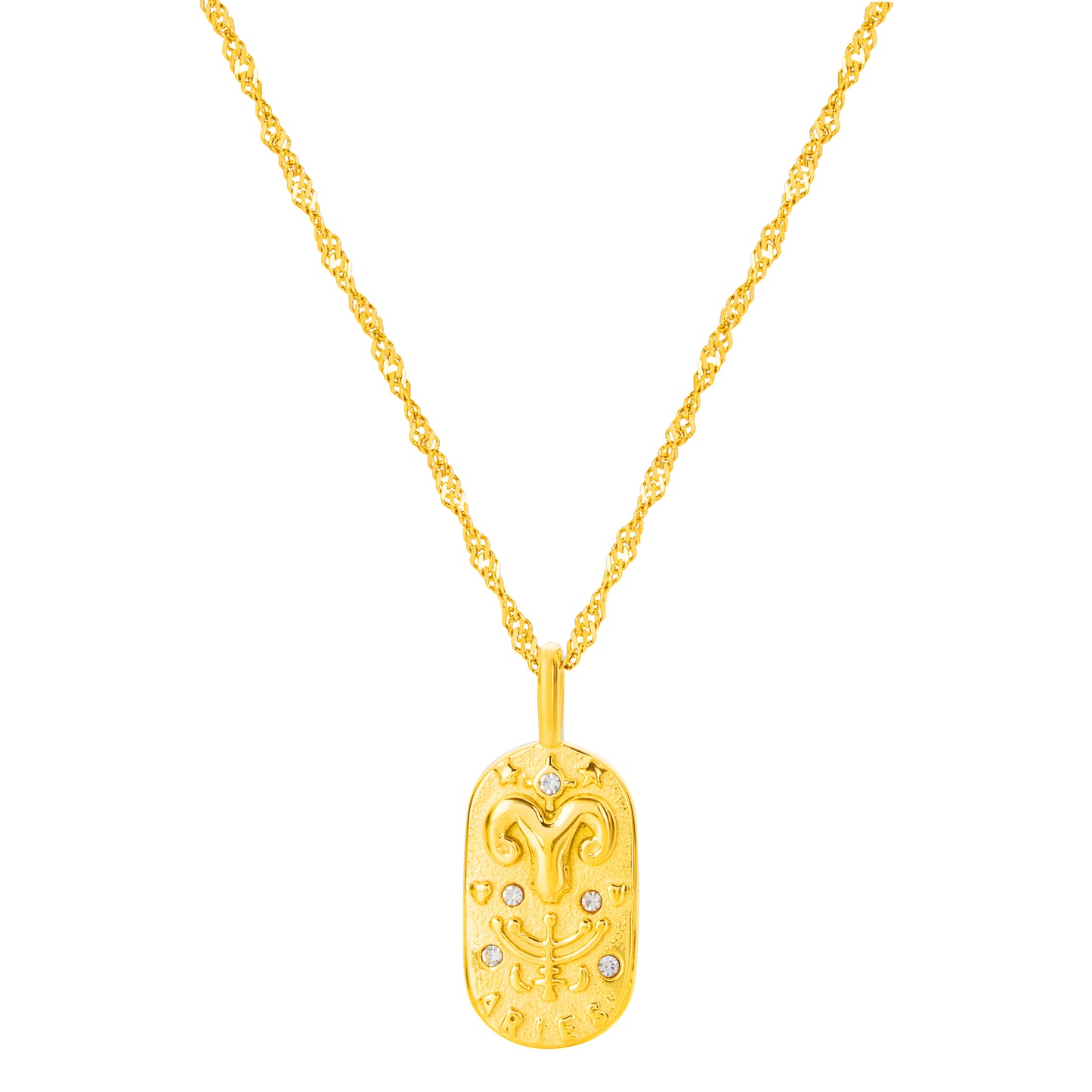 The Golden Zodiac Necklace - Aries