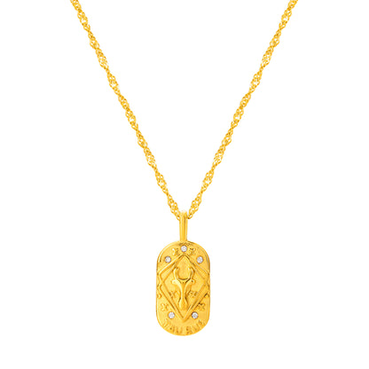The Golden Zodiac Necklace - Taurus