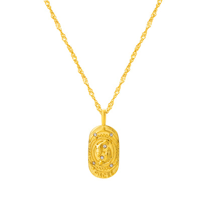 The Golden Zodiac Necklace - Pisces