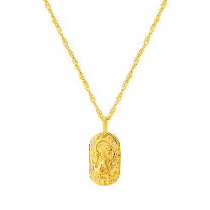 The Golden Zodiac Necklace - Leo