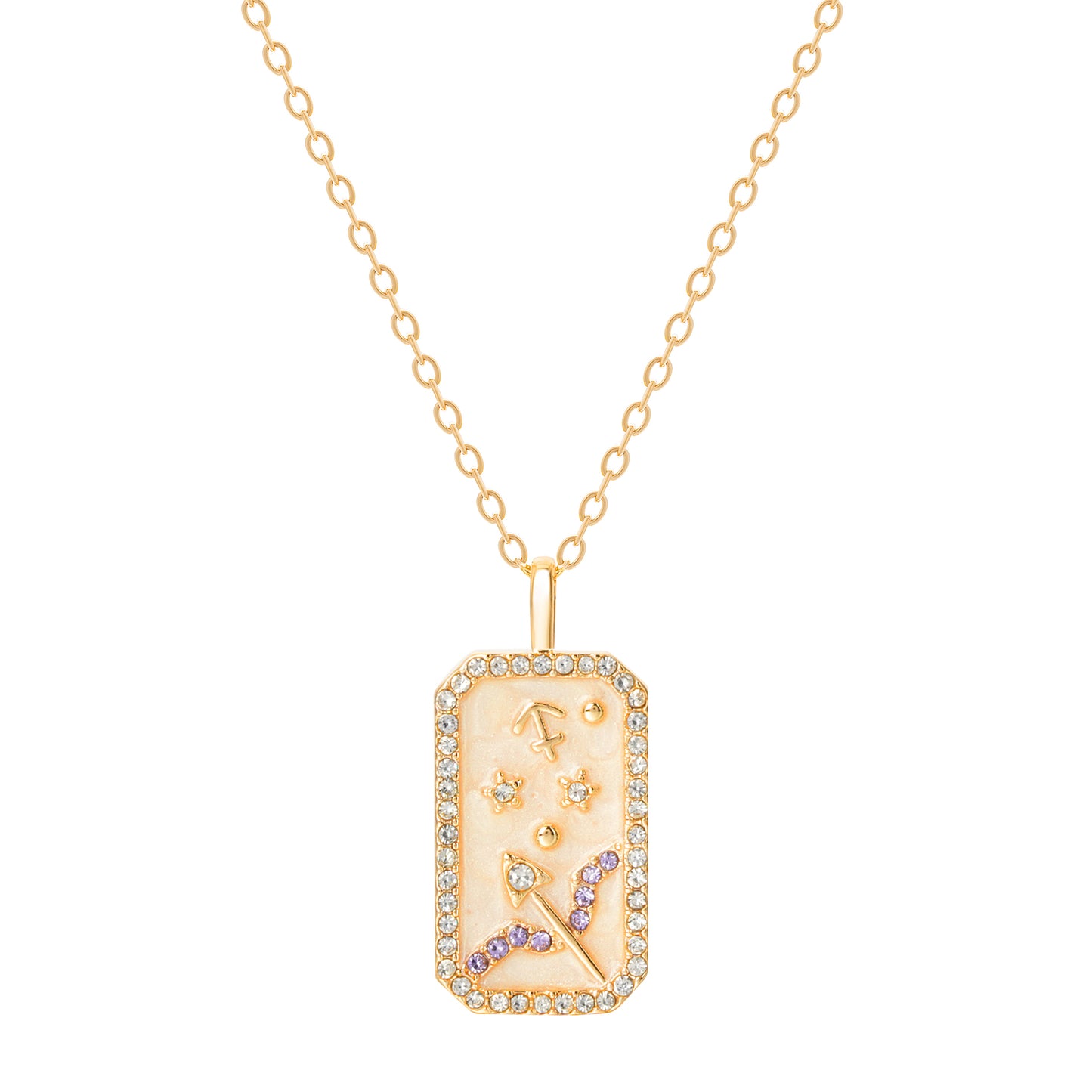 The Diamond Zodiac Necklace - Sagittarius