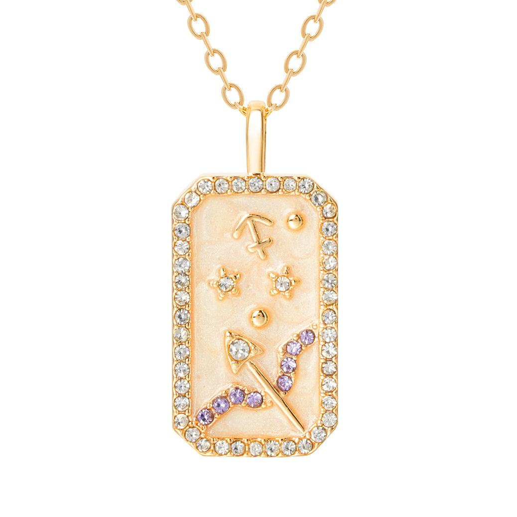 The Diamond Zodiac Necklace - Sagittarius