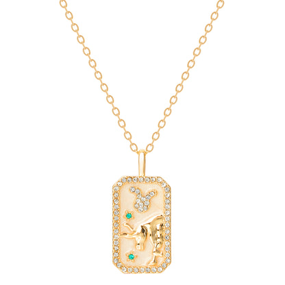 The Diamond Zodiac Necklace - Taurus