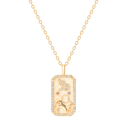 The Diamond Zodiac Necklace - Capricorn