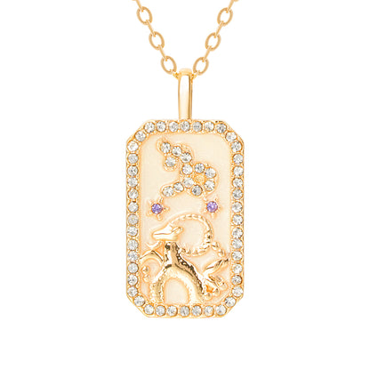 The Diamond Zodiac Necklace - Capricorn