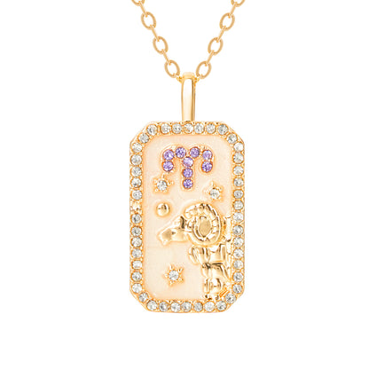 The Diamond Zodiac Necklace - Aries