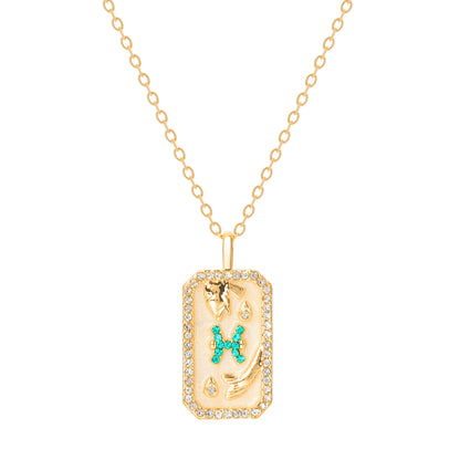 The Diamond Zodiac Necklace - Pisces