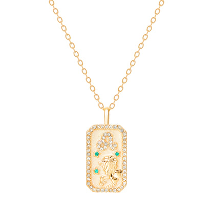 The Diamond Zodiac Necklace - Leo