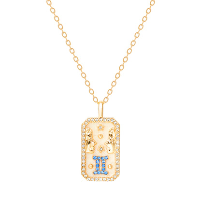 The Diamond Zodiac Necklace - Gemini