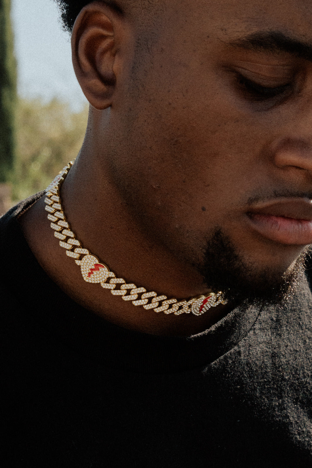 The Iced Crimson Heart Chain