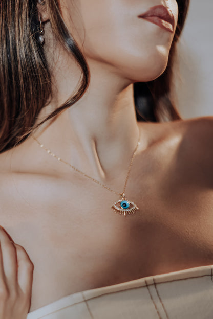 The Golden Guardian Eye Necklace