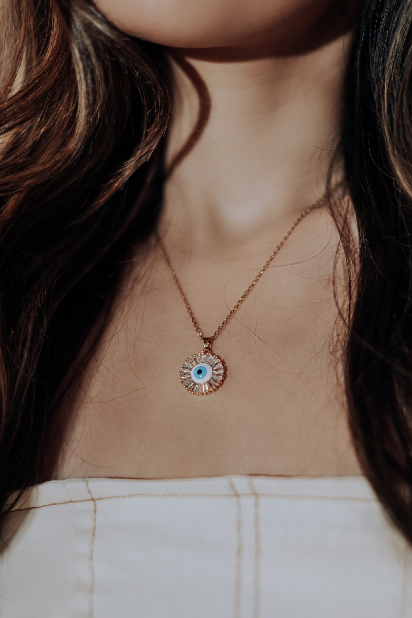 The Aurora Guardian Eye Necklace