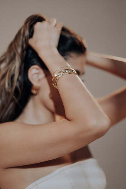 The Sculpted Guardian Eye Bracelet
