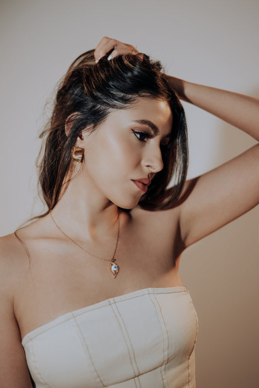 The Abstract Guardian Eye Necklace