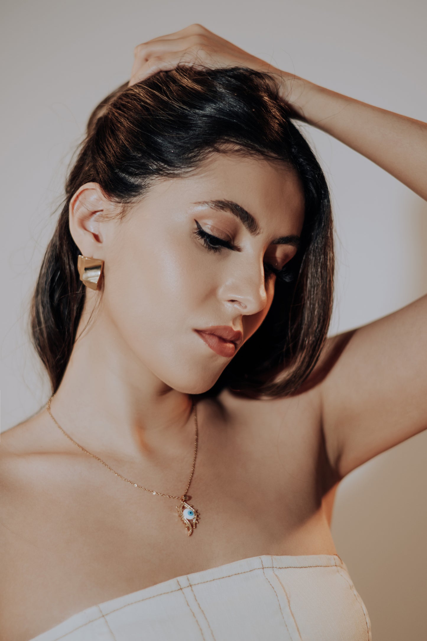 The Abstract Guardian Eye Necklace
