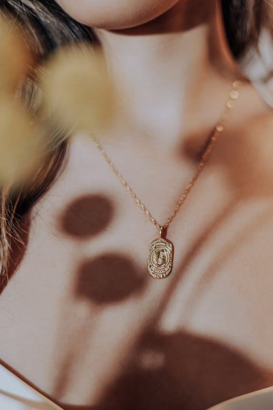 The Golden Zodiac Necklace - Pisces