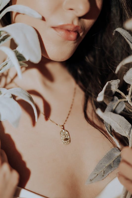 The Golden Zodiac Necklace - Virgo