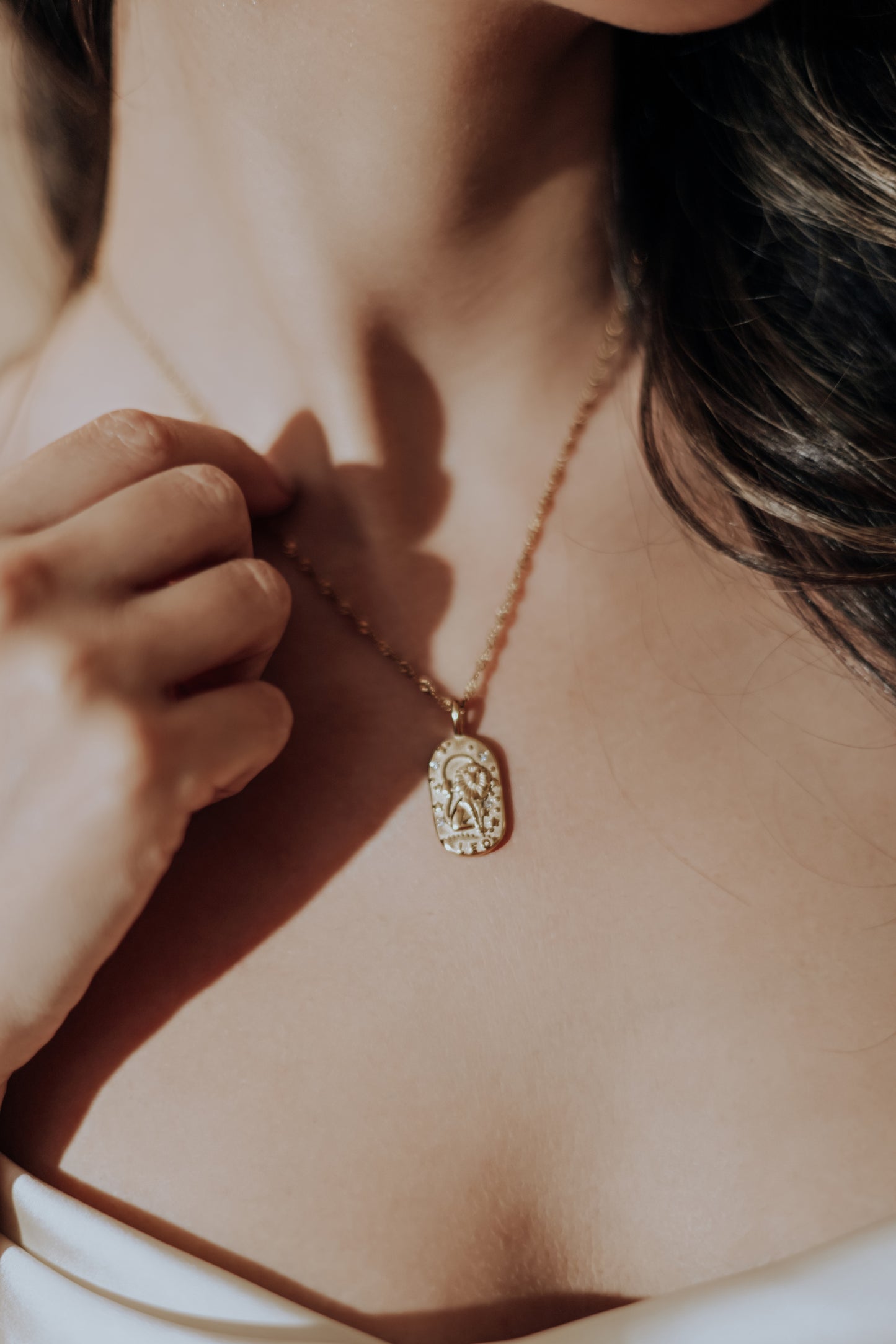 The Golden Zodiac Necklace - Leo
