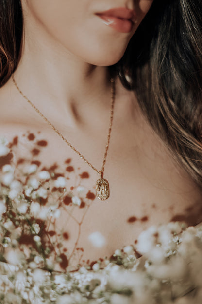 The Golden Zodiac Necklace - Gemini