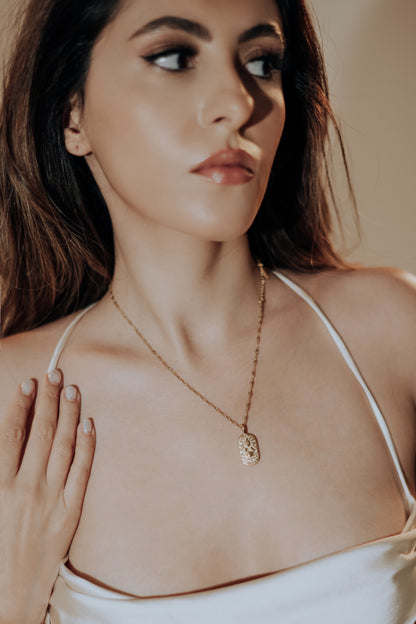 The Golden Zodiac Necklace - Cancer