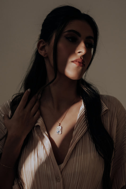 The Diamond Zodiac Necklace - Aquarius