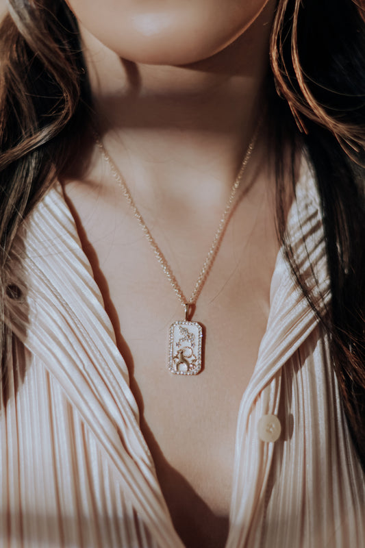 The Diamond Zodiac Necklace - Capricorn
