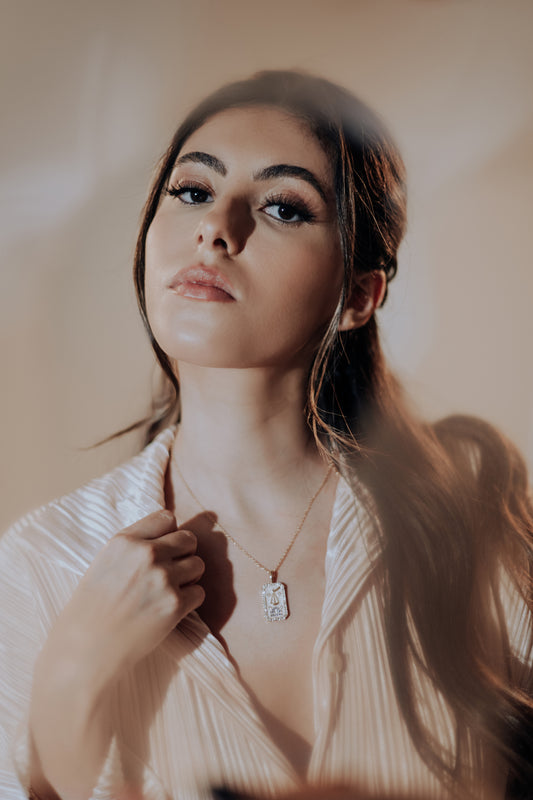 The Diamond Zodiac Necklace - Libra