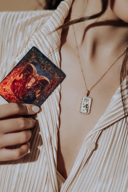 The Diamond Zodiac Necklace - Aries