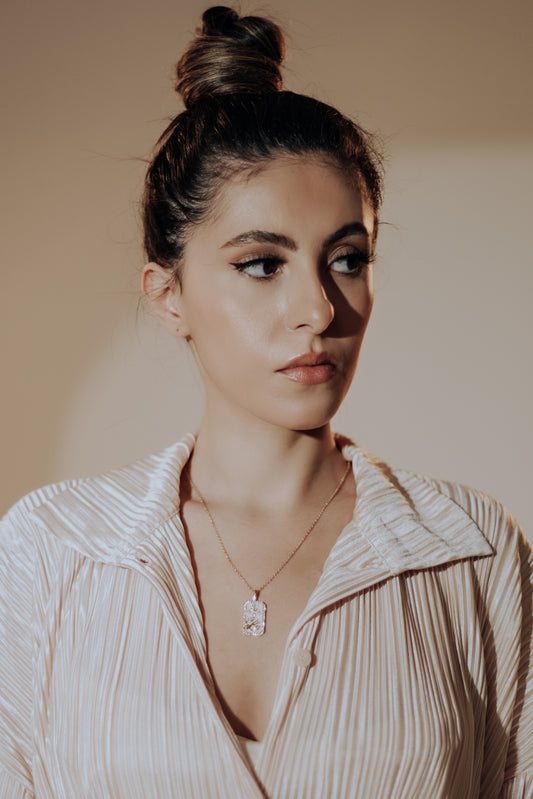 The Diamond Zodiac Necklace - Cancer