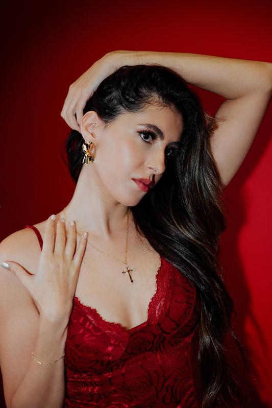Celestial Jewel Cross Necklace