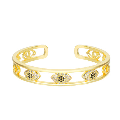 The Sculpted Guardian Eye Bracelet
