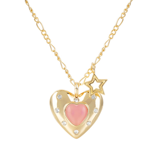 Golden Heart Keeper Necklace